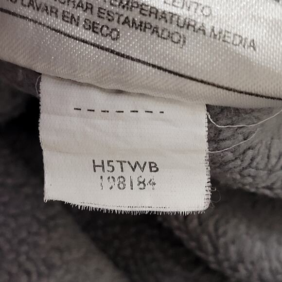 NIKE Track Fleece Jacket Large 24x24 Boxy Gray Orange - Picture 10 of 16